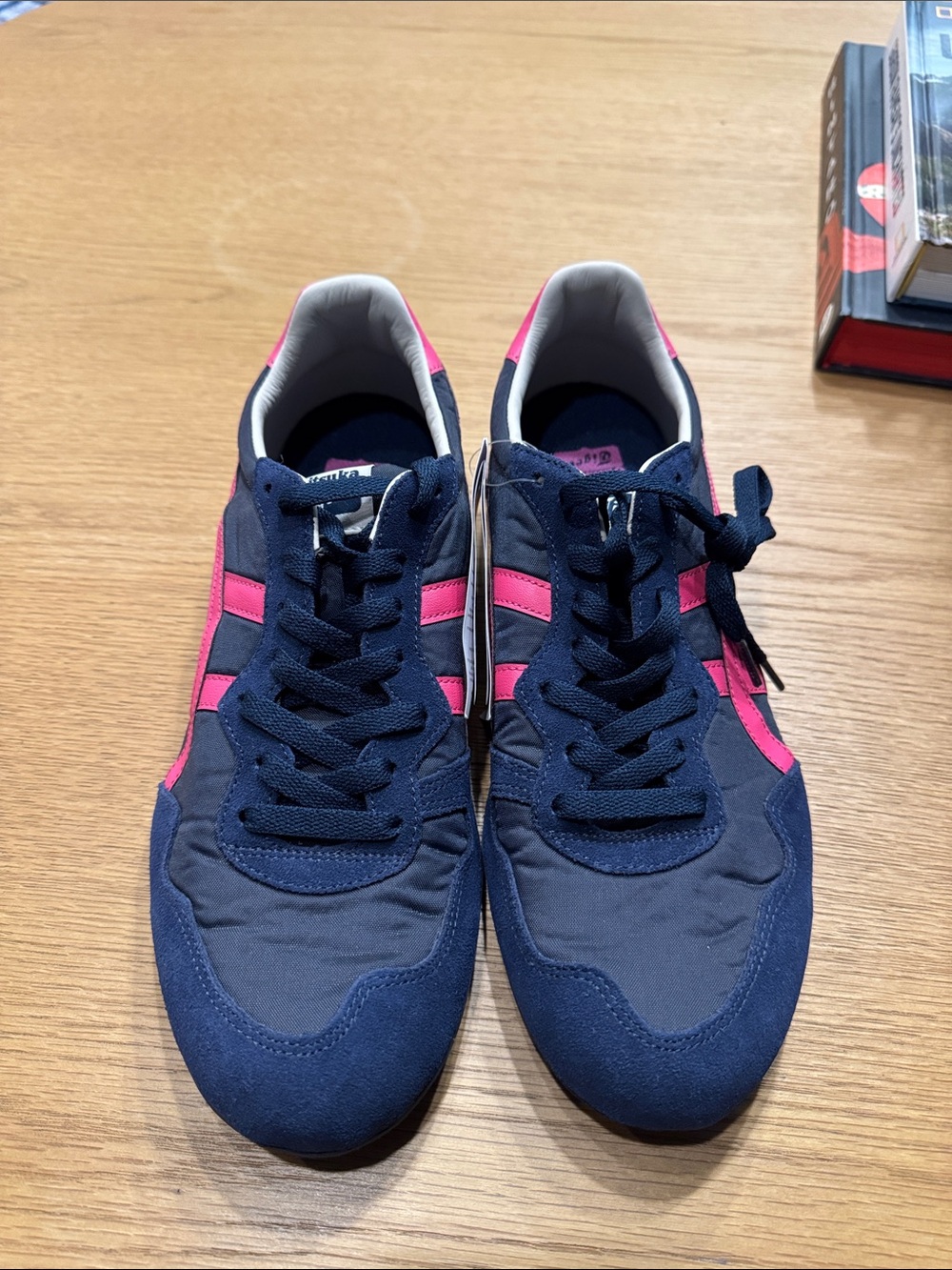 Onitsuka Tiger by Asics Navy and Pink Women's Sneakers - Picture 2 of 13